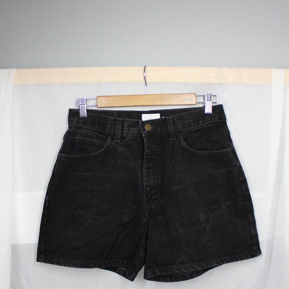 Vintage 80s Moda International London Jean High Rise Denim Mom Shorts 24 Waist